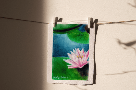 Waterlily, Pastel, for July